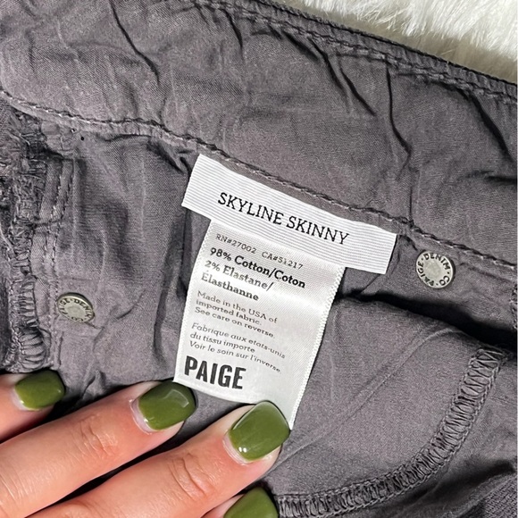 PAIGE Skyline Skinny Jean - Size 27 - Gray - Picture 10 of 14